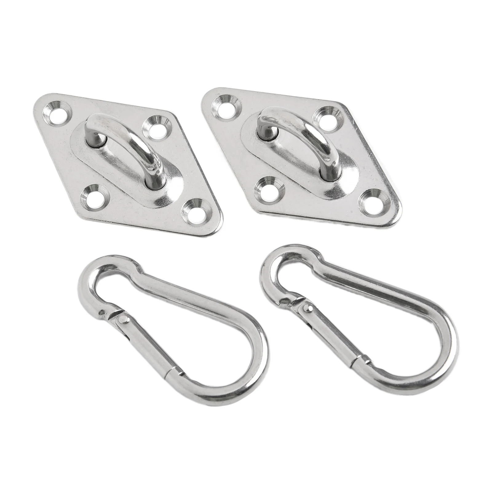 Description Picture 6 of itemHanging Hook Staple Ring Wall-Hook Heavy Duty Fixed Pad-Eye Plate Deck Door Buckle U-Shaped Ceiling Mount Hardware Tools