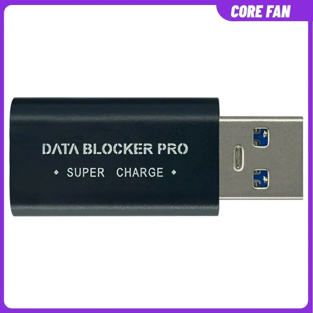 USB Data Blocker Protect Against Juice Jacking Fast Charging Adapter Secure Charging Data Blocker for Safe