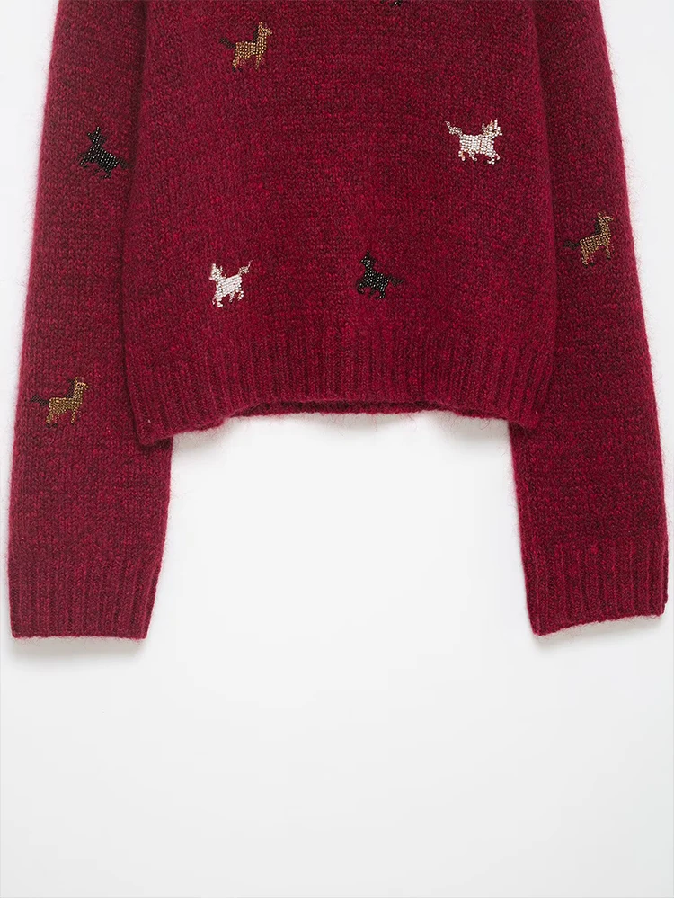 Casual Chic Knitted Pullover Women Elegant Sweater Long Sleeve O neck Female Autumn Winter New Year Knitwear Sweaters Top