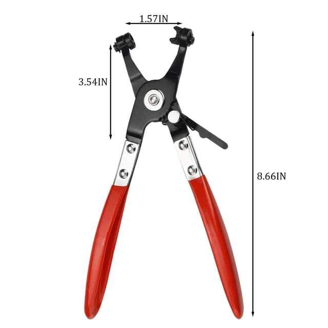 Alicates de abrazadera de manguera de tubo de coche, herramienta