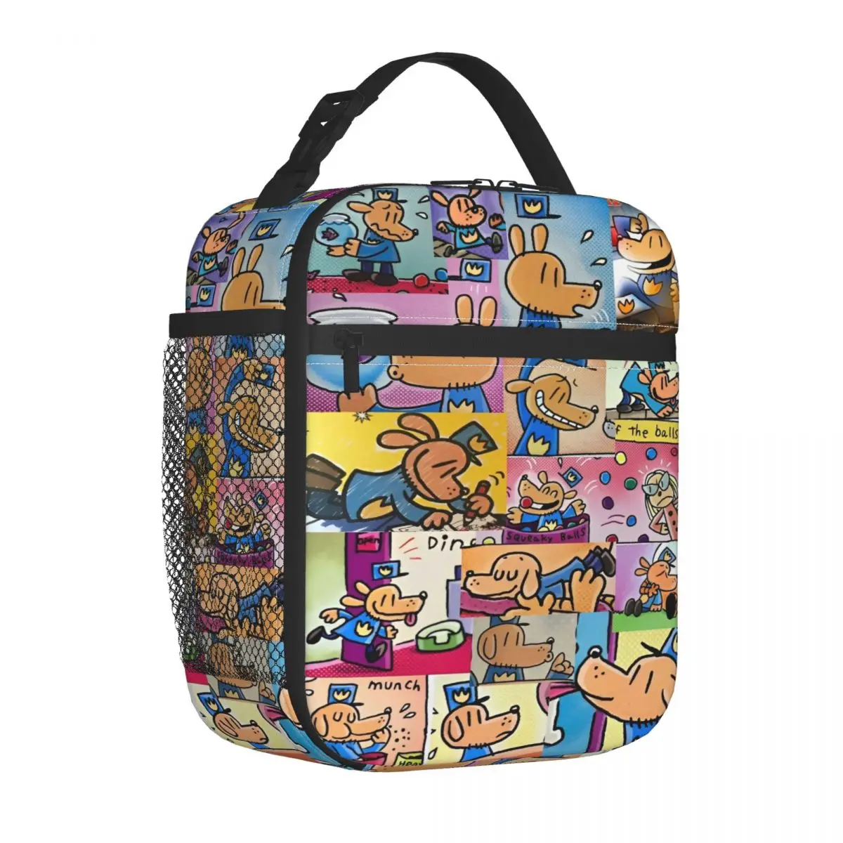Dog Man Merch Insulated Lunch Bag For Outdoor Storage Food Boxes Reusable Cooler Thermal Lunch Boxes