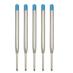 Ballpoint Pen Refills - Medium Point, 0.7mm - Pack of 5/10/20 for School and Office Supplies (5 PCS Blue)
