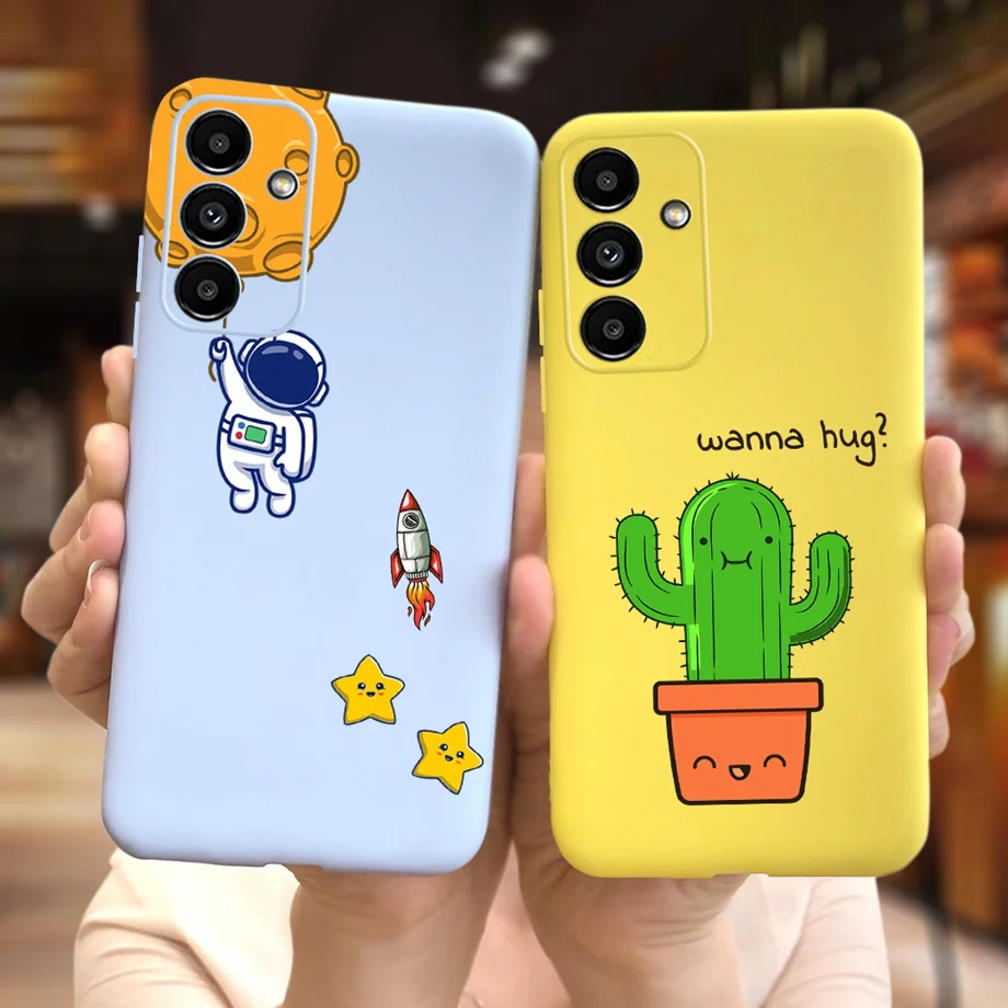 Per Samsung A14 5G Sm-A146B Custodia Astronauta Cactus Custodie Carine Per Bambino Samsung Galaxy A14 A14 Samsunga14 Custodia Posteriore In Silicone