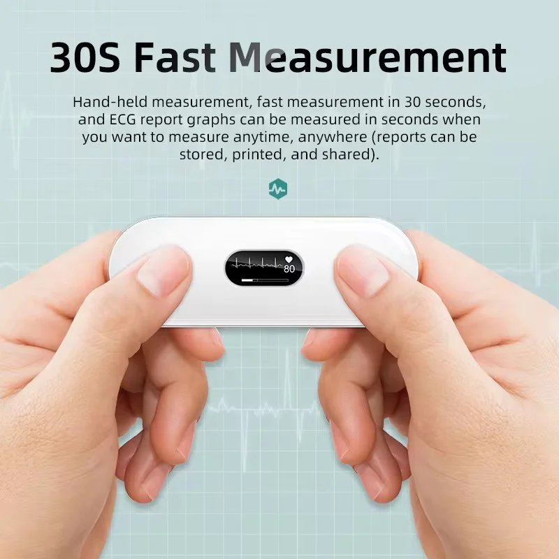 LEPU Portable Home ECG Monitor EKG Monitor For Monitoring Heart Rate 24 Hour ECG with AI Analysis