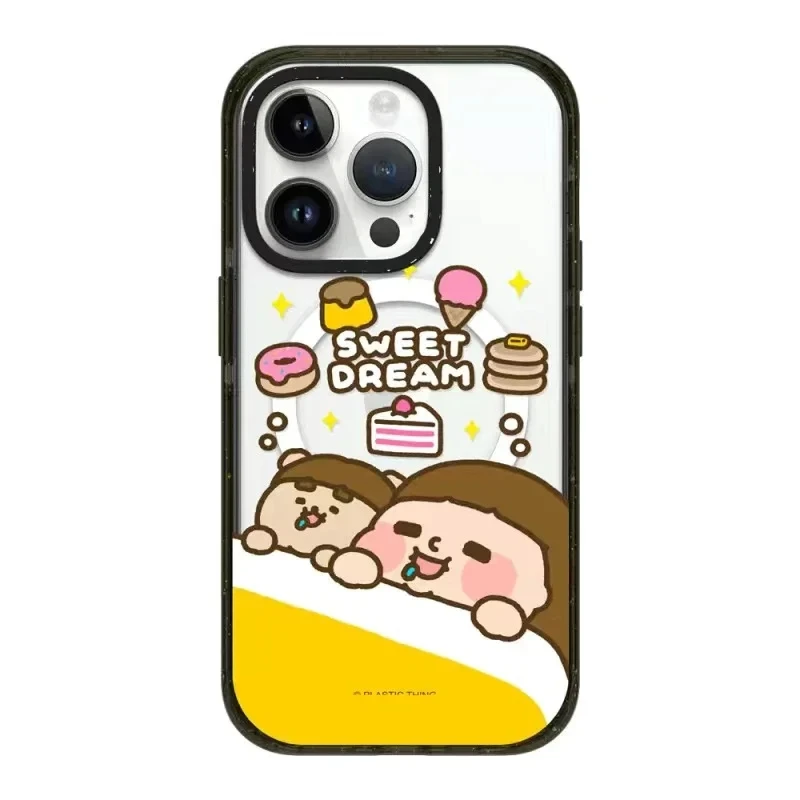 Magsafe Acrylic Cartoon Girl Phone Case Cover for IPhone 11 12 13 14 15 Pro Max Case for IPhone 15 Pro Max