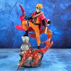 Naruto & Sasuke PVC Action Figure - Anime Desk Ornament Collectible Toy Gift (2 No box)