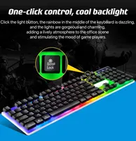 ITLY USB Wired Keyboard Set 104 Keys Backlight Gaming Keyboard Gaming  For Laptop PC Computer 3
