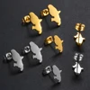 Anniyo (Two size) France Martinique Stud Earrings Stainless Steel Jewelry @274821 1