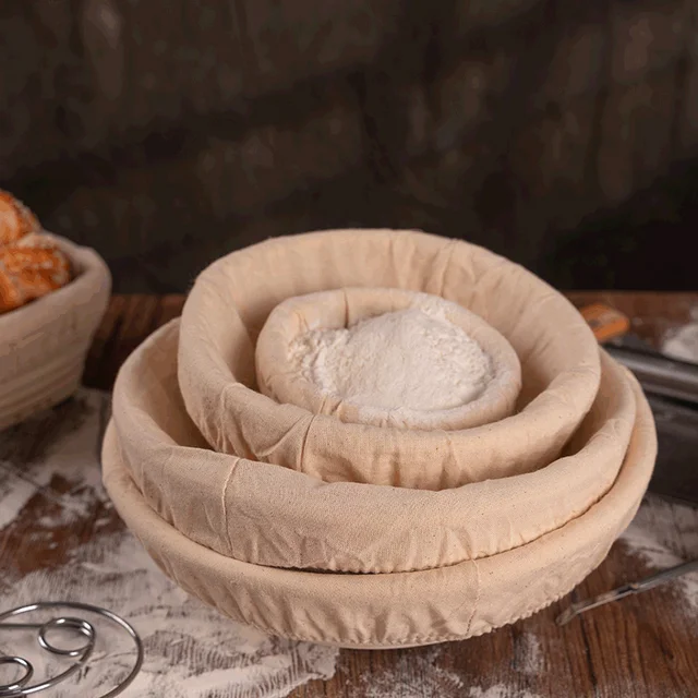 Handmade Rattan Bread Proofing Basket Set – Oval/Round Banneton for Artisan Baking 4