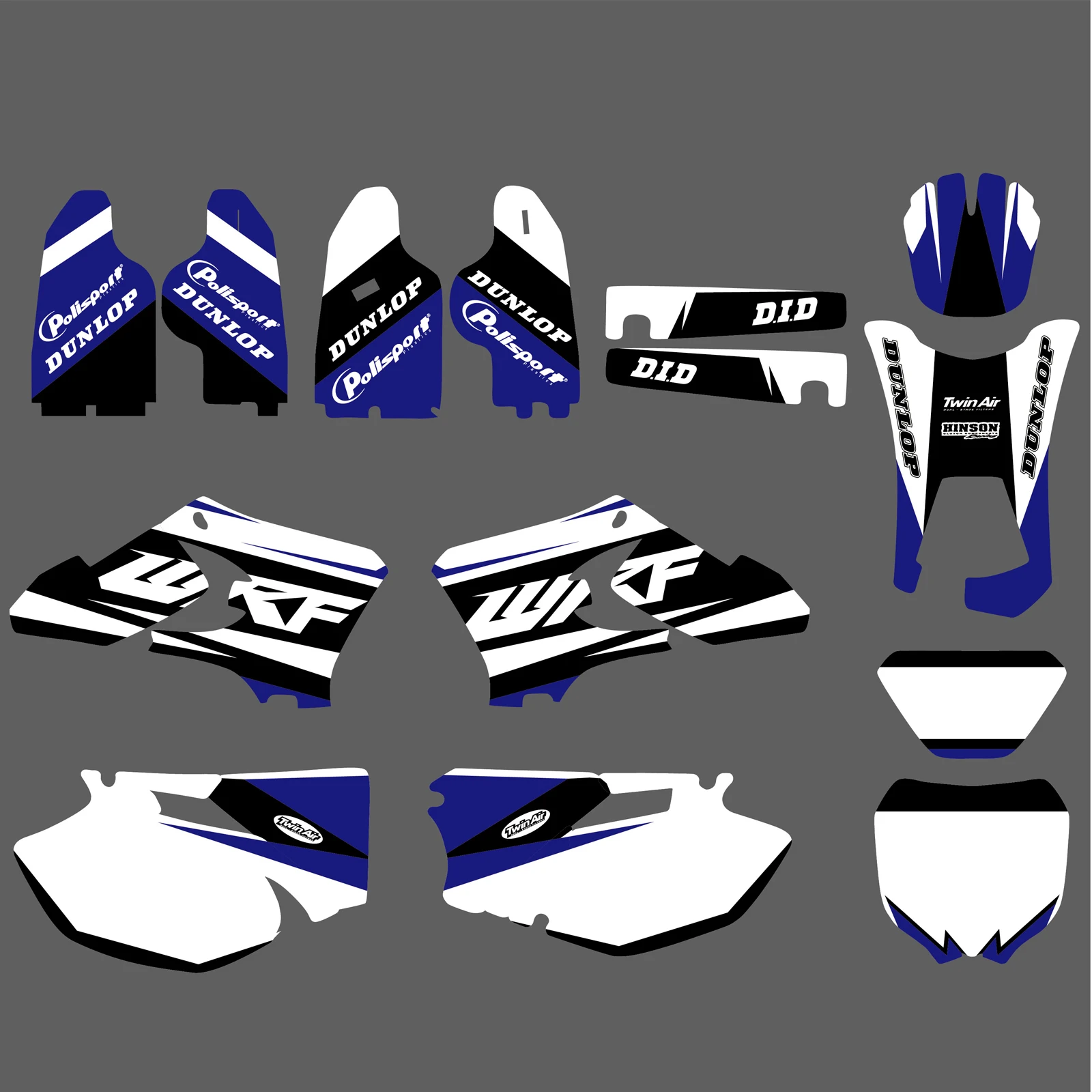 Motocross Graphics Backgrounds Decal Sticker For Yamaha WR250F WR450F WRF250 WRF450 WR 250F 450F 2005 2006 New Style Decoration