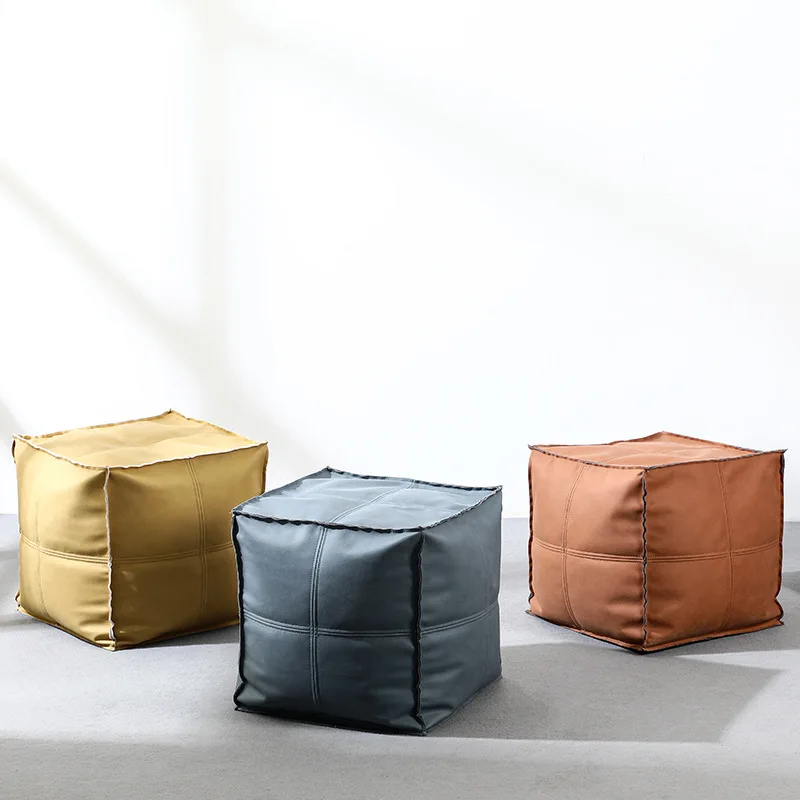 

JOYLIVE Creative Home Lazy Sofa Pier Light Luxury Net Red Low Stool Living Room Furniture Small Sofa Pedal Bedroom Simple Stool