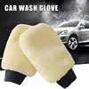 2pcs Microfiber Car Wash Mitt Cleaning Gloves Soft Absorbent Scratch Free Cleaning Gloves for Auto Motorcycle Household Cleaning 1