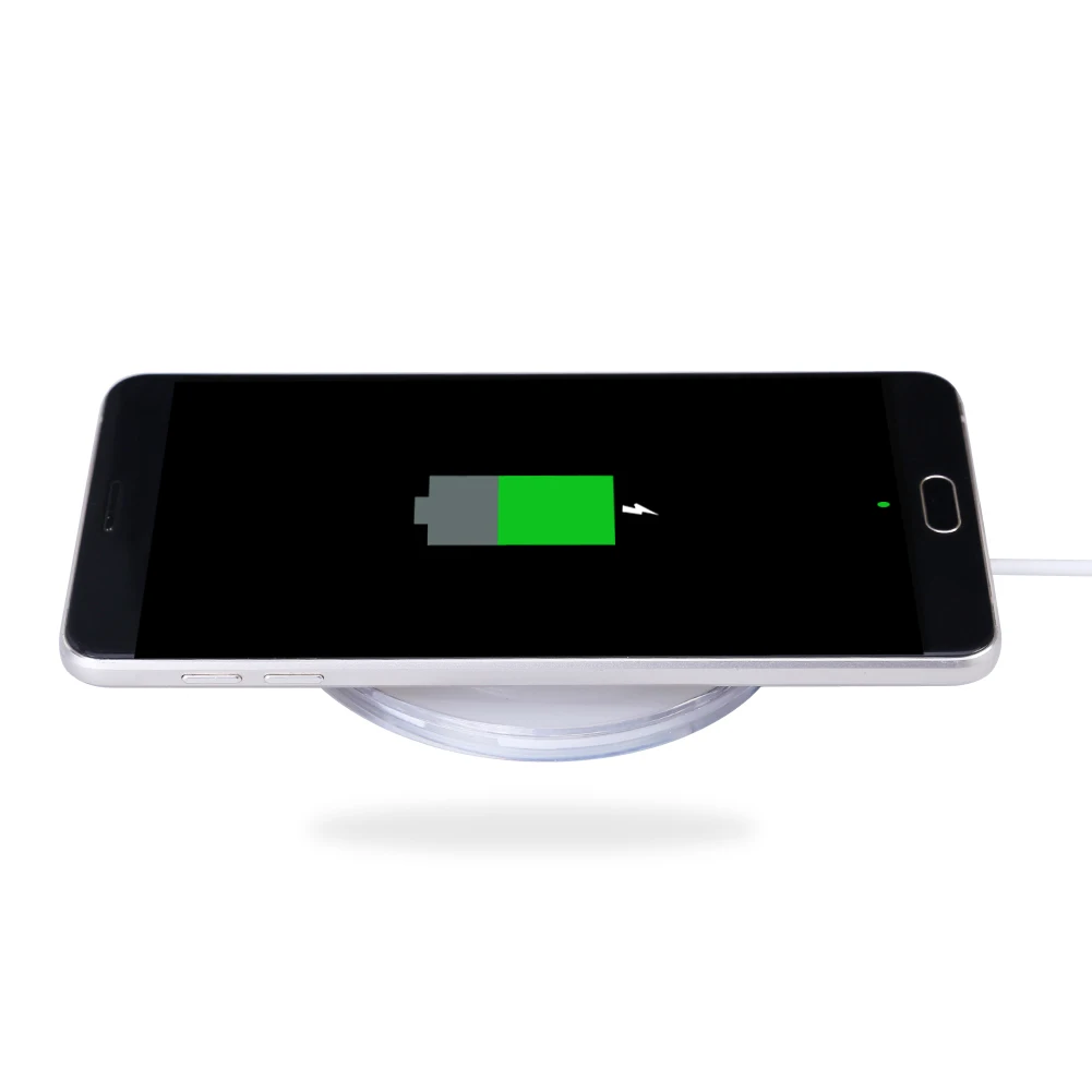 USB Wireless Charger Universal USB Qi Wireless Charger Adapter Pad for Android Charging Receiver for Travel Business Use Convenience Tool