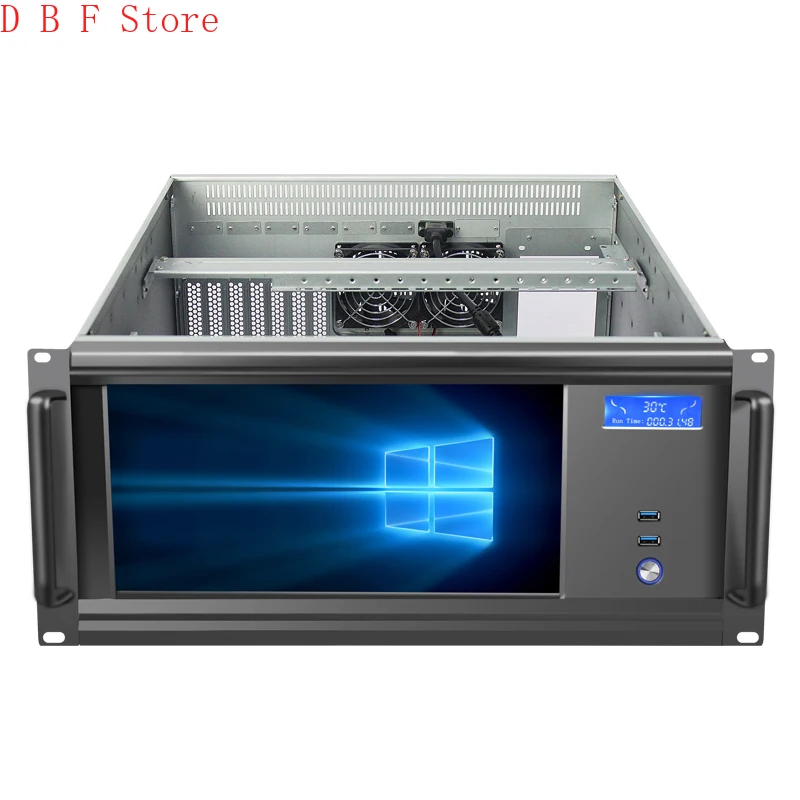 Custodia Per Server Industriale Oem 5U Da 19 Pollici Con Chassis Per Server Computer Atx Con Schermo Lcd Touch Hd Da 13.3"