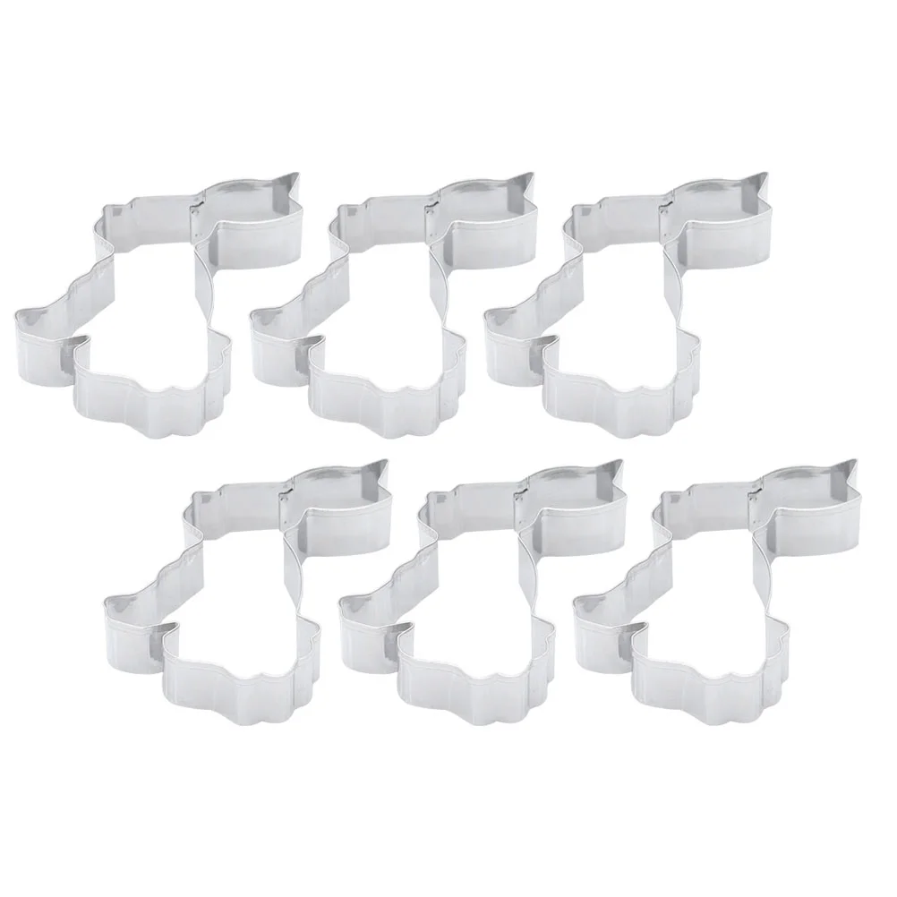 

6pcs Rabbit Cookie Bunny Biscuit Mold Fondant Candy Rabbit Molds Pastry Press Tools for Home ( Random Style )