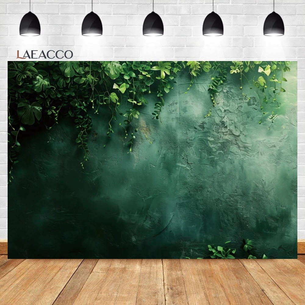 

Laeacco зеленый фон для фотосъемки с изображением оставленной стены Весенний сад природная зелень домашний декор свадебный фон для свадебной портретной фотосъемки