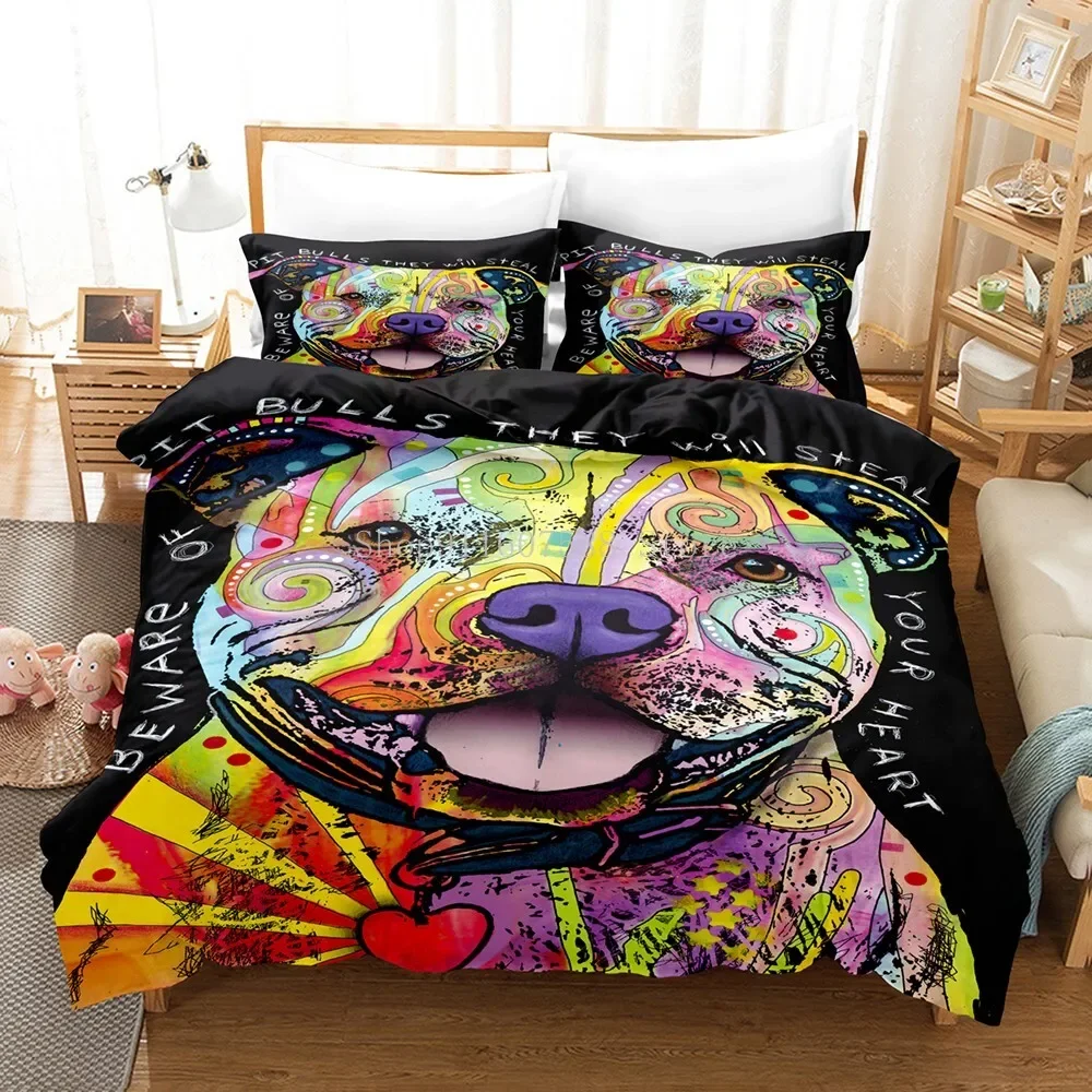 Cute Animal Dog Husky Duvet Cover Adults Kids Home Textile Cute Bedclothes Bedding Sets Double Bed King Full Size For Home