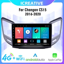 

Car Multimedia Player 2 DIN 9 INCH 4G Carplay Android For Changan CS15 2016-2020 Autoradio GPS Navigation BT WIFI FM Head Unit
