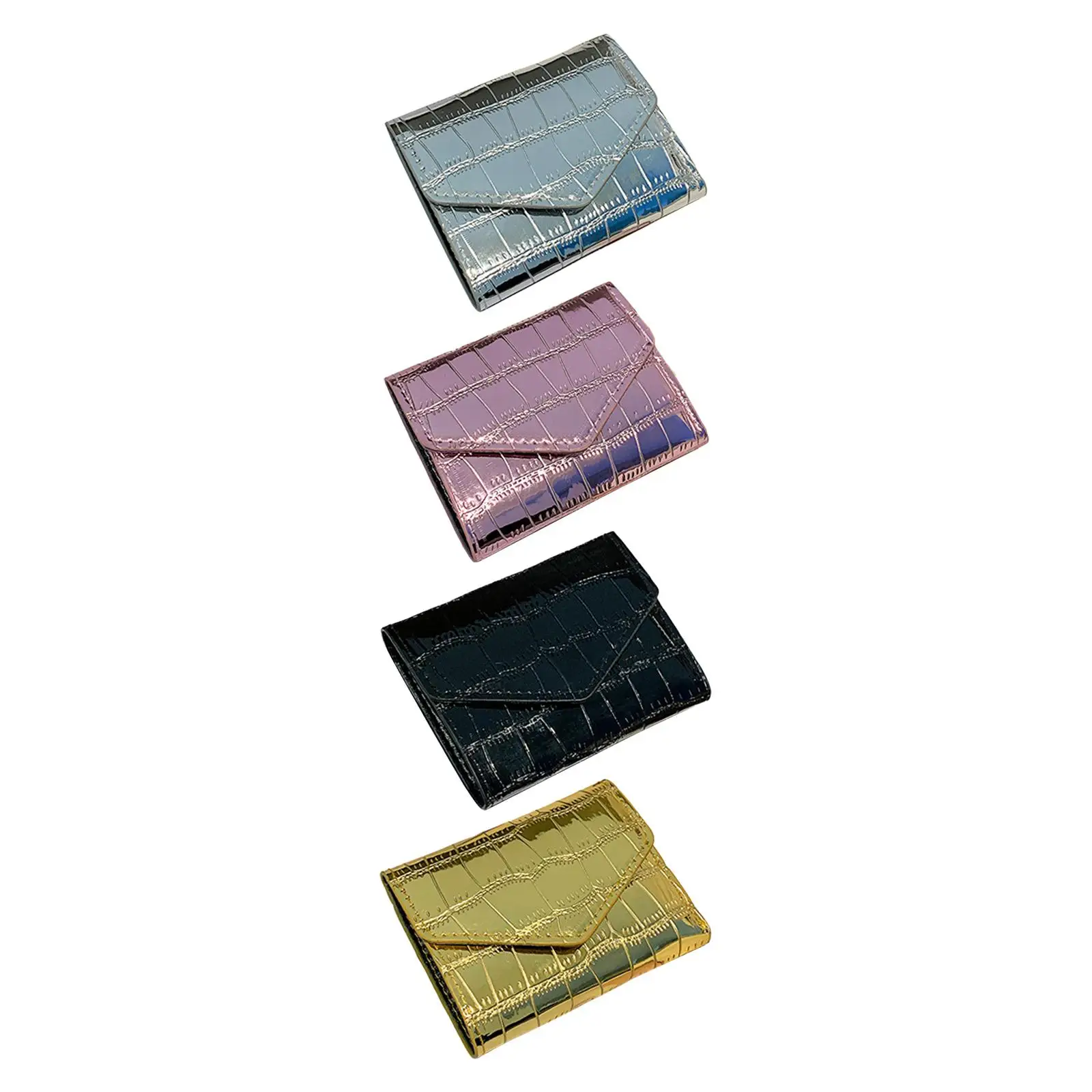 

Credit Card Holder Fold Mini Short Wallet ID Window Cash Holder Small Travel Purse Card Case Handbag Pocket Wallet