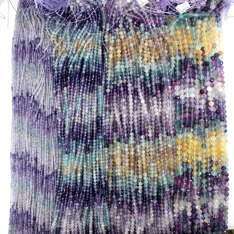 

Флюорит градиентный фиолетовый круглый граненый 2/3/4/6 мм для изготовления ювелирных изделий своими руками незакрепленные бусины FPPJ оптовая продажа натуральный 38 см