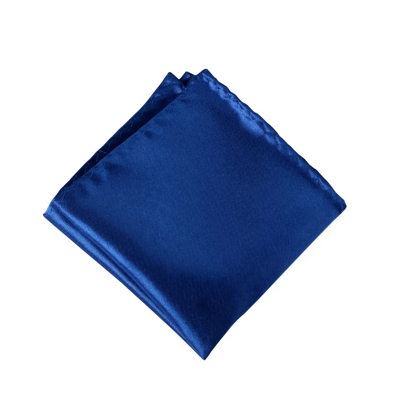 22CM Solid Color Pocket Squre For Men Classic Suit Handkerchief Formal Dress Accessories Black Brown White Chest Towel Hanky pocket square mini handkerchief