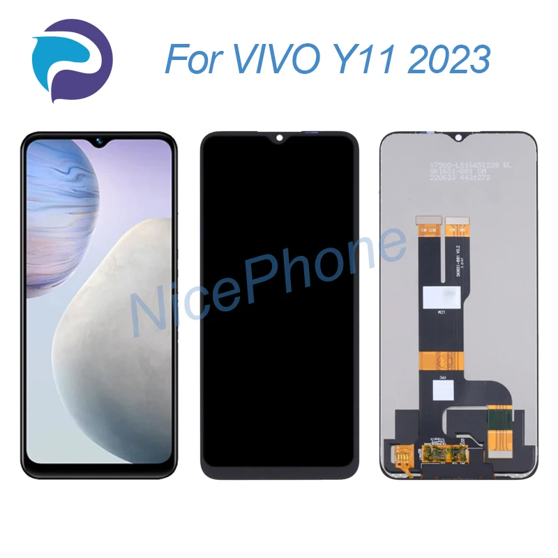 

ДЛЯ VIVO Y11 2023 LCD дисплей кодирующий преобразователь сенсорного экрана в сборе сменный V2236A для VIVO Y11 2023 ЖК-дисплей