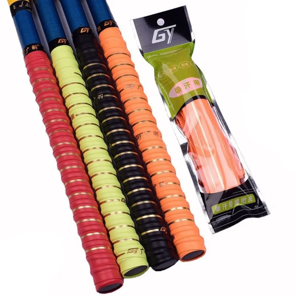 

Multicolor Badminton Racket Overgrips Durable Self-adhesive 1.6M Gilding Keel Grip Tape Sport Supplies Fishing Rod Over Grips
