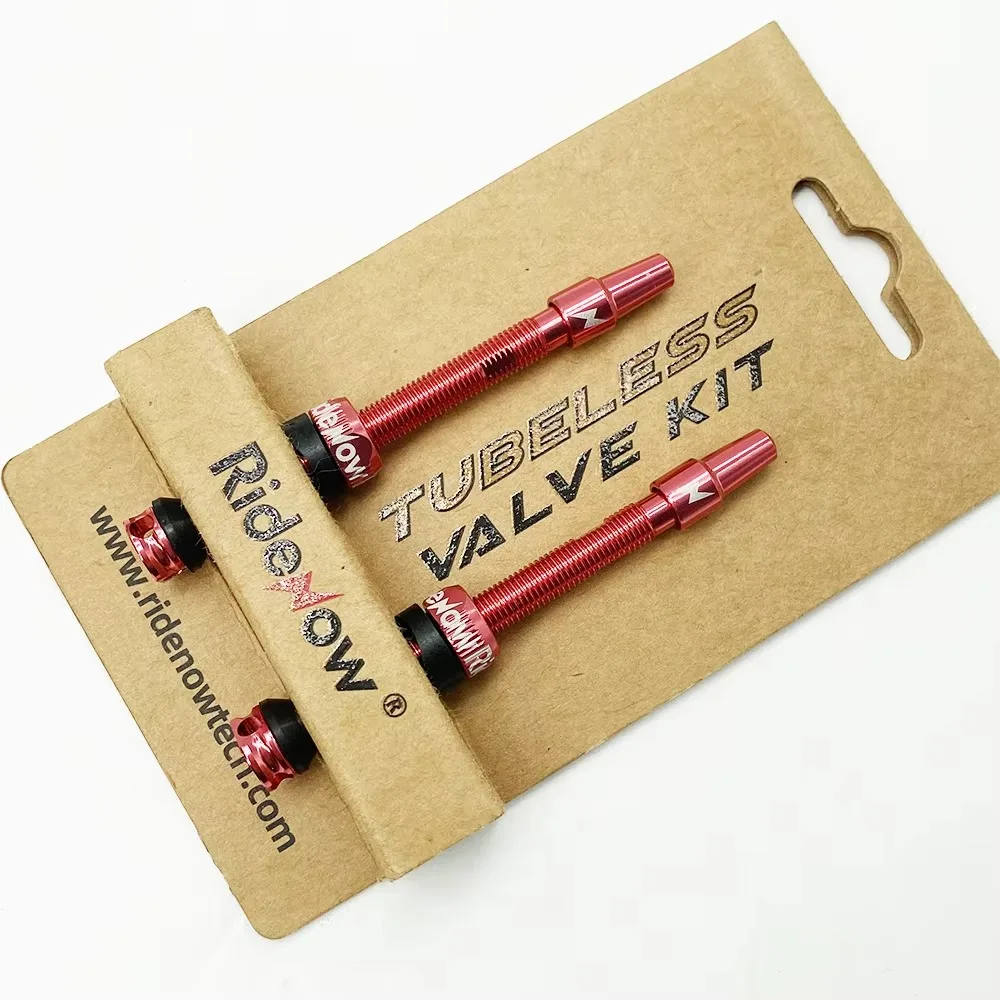 Bike Valve Ridenow Presta Tubeless 45mm 65mm 85mm CNC Alloy Stem for Road Bike Tubeless Rim Aluminum Alloy
