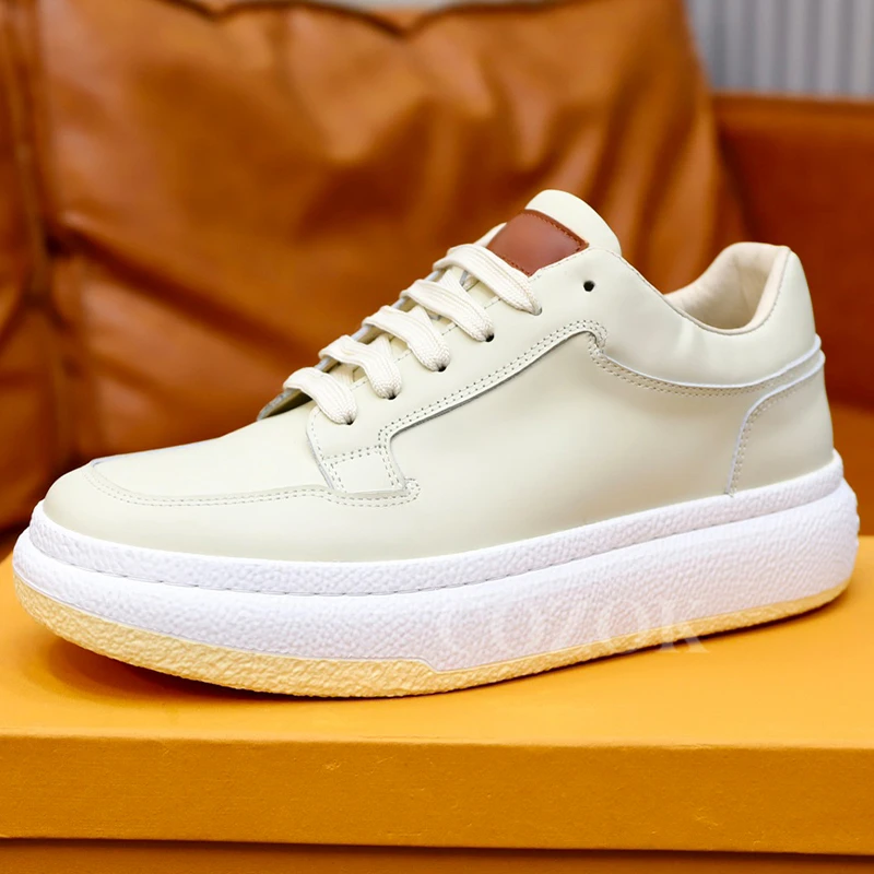 

Spring Autumn Men Casual Shoes 2023 New Sweat Absorption Thick Bottom Sneakers Top-Level Height Increasing Male Loafers