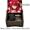 Black Wooden Delicate Elfen LIED Lilium Music Box, Anime Wind Up Kids Mechanical Toy Girlfriend Christmas New Year Souvenir Gift 4