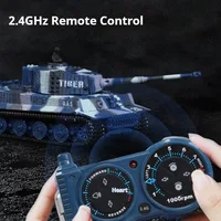 1:72 Mini 2.4G Remote Control Tank Model,Tiger Simulation Military,adjustable Speed Turret 360° Rotation,rc Tanks Toys for Boys 1