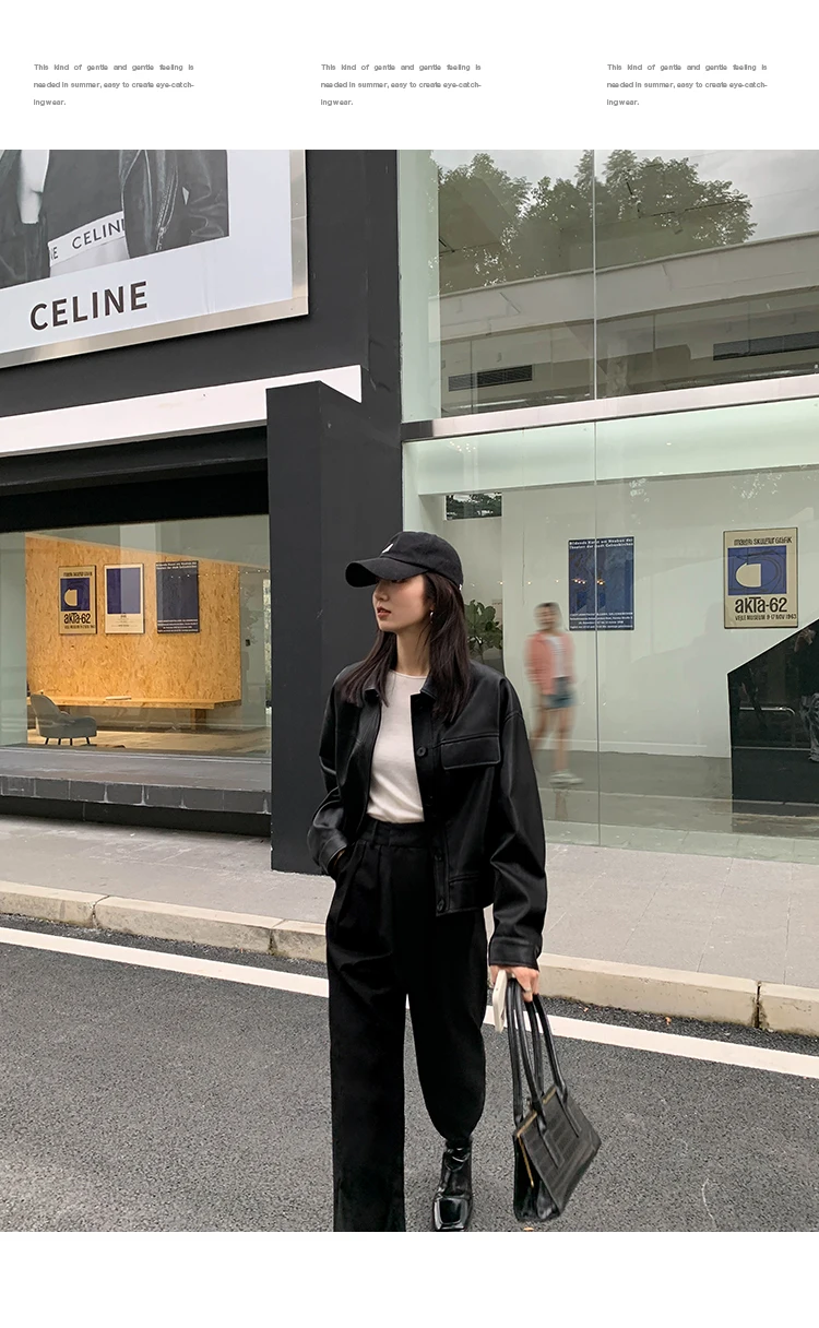 Veste En Cuir Noir Femme Jou Jou - Taille Junior Medium, Occasion Bon état