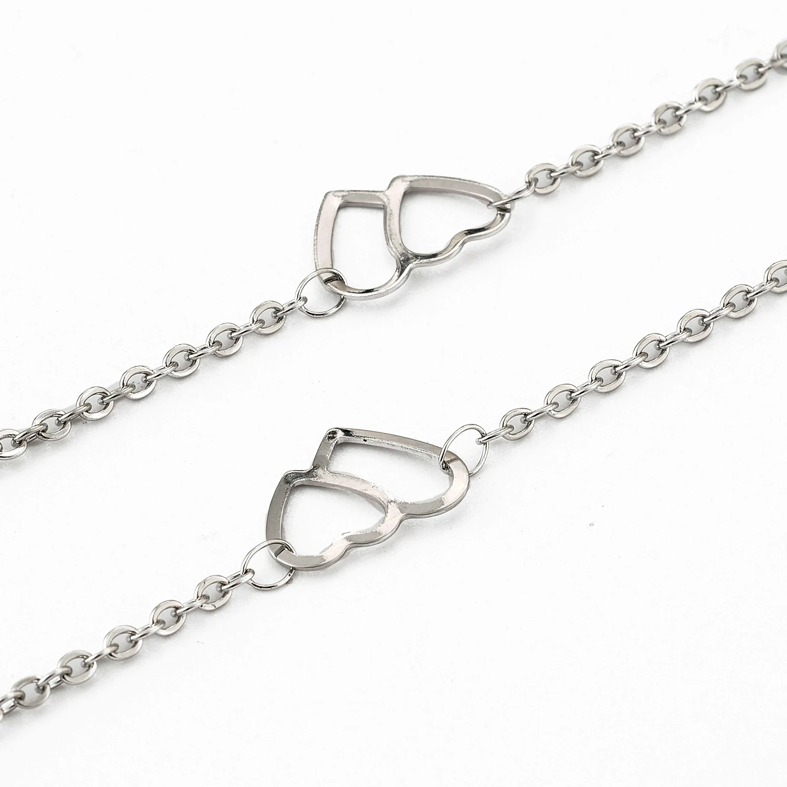 10m/roll  304 Stainless Steel Link Chains Soldered With Spool Multiple Shapes For Necklace Bracelet Handmade DIY Jewelry Making