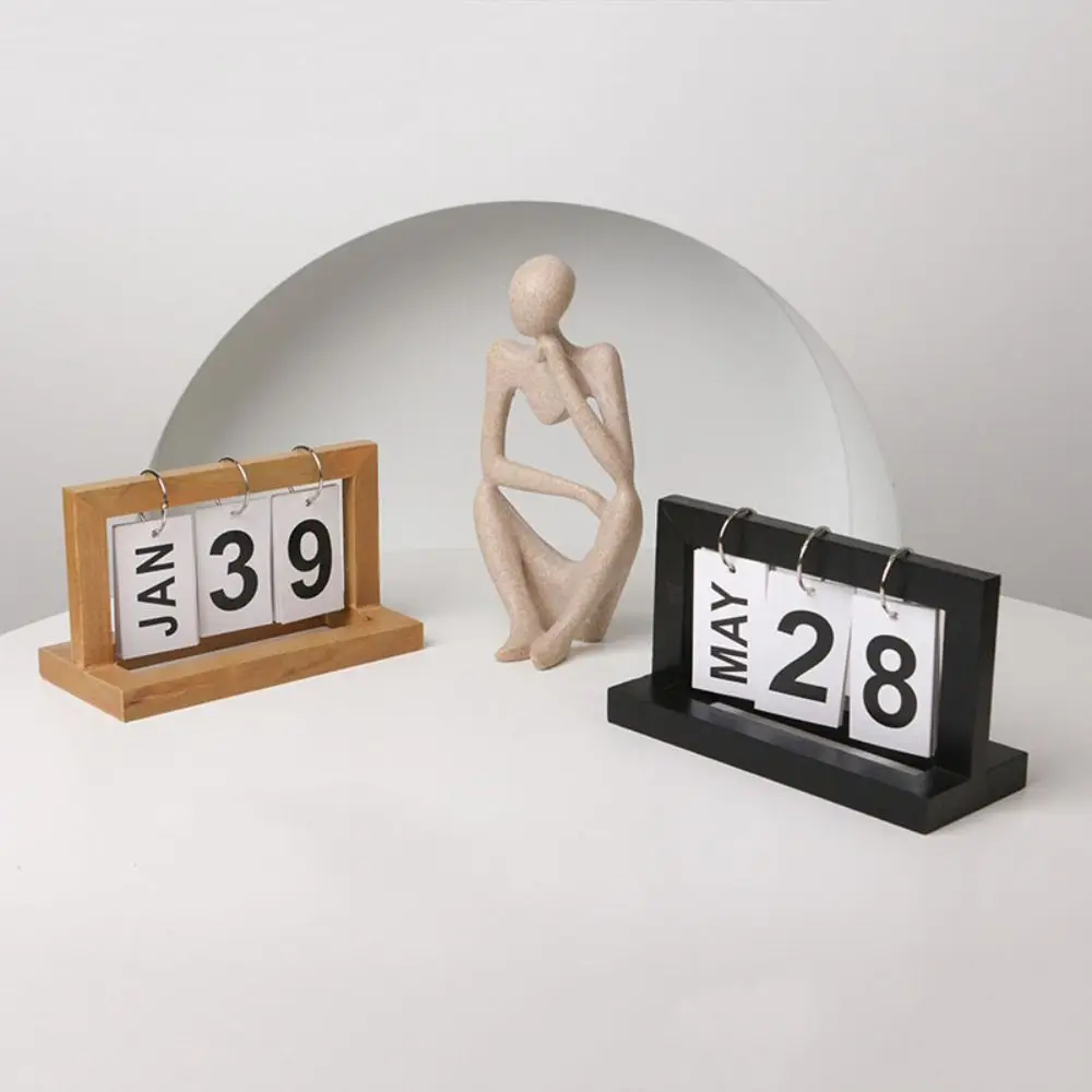 Mini Calendario da Tavolo per Soggiorno, Decorazione Creativa per Ufficio, Divertente Modello di Calendario da Scrivania - immagine 4