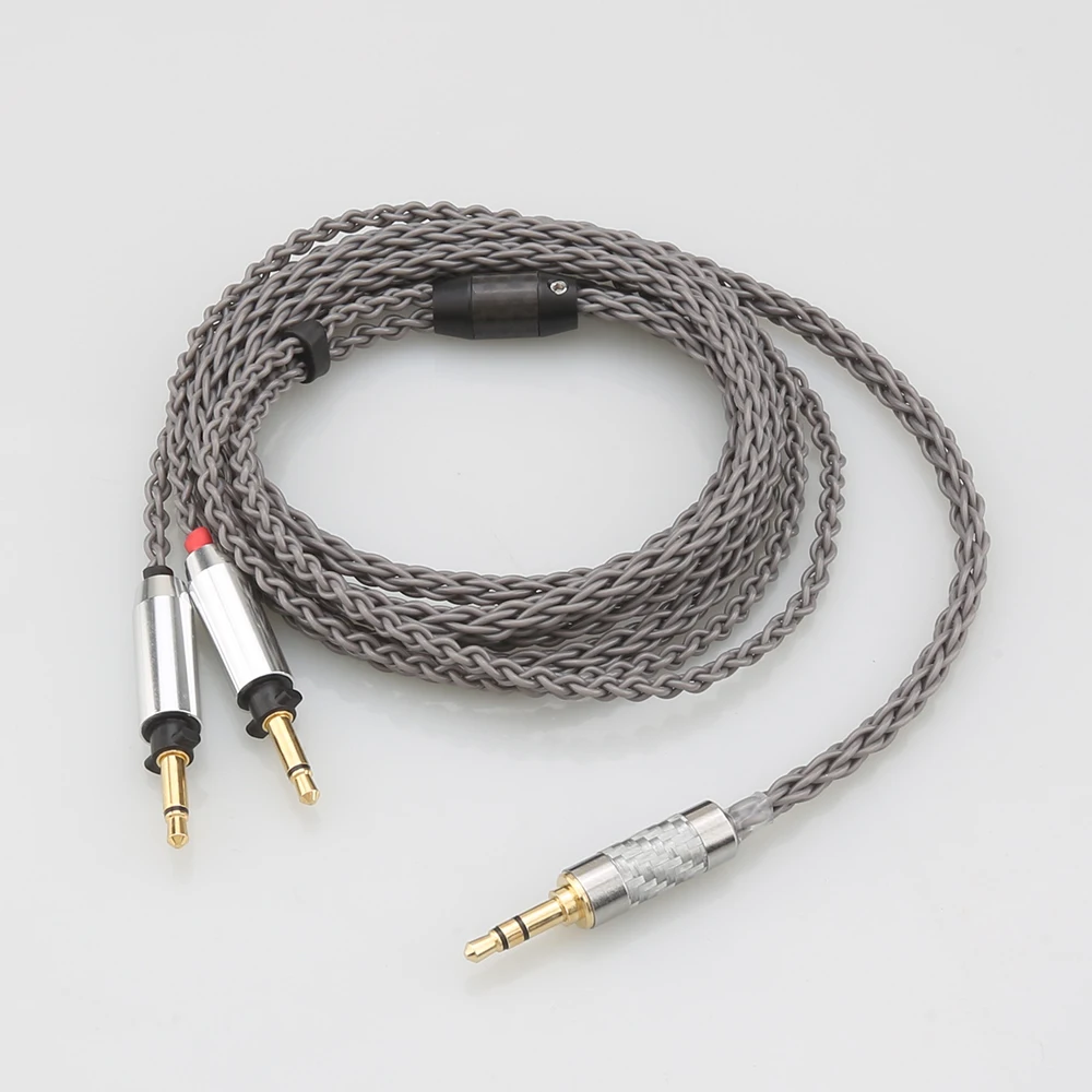 

8 Cores For Final SONOROUS IV VI VIII X Headphone Balance Cable Single Crystal Silver 2.5/3.5/4.4mm Headset Wire