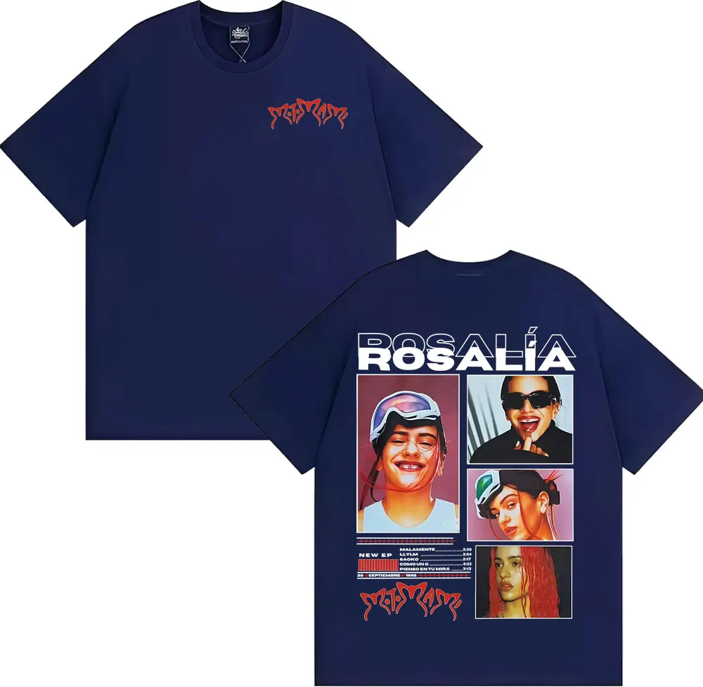 Singer Rosalia Motomami Album 2025 Print T Shirts Men Women