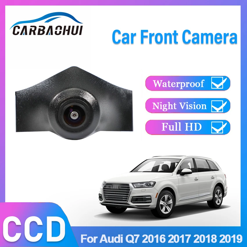 

170 ° HD Водонепроницаемая Высококачественная камера переднего вида 1080P для Audi Q7 2016 2017 2018 2019 CCD Автомобильная камера переднего гриля Audi