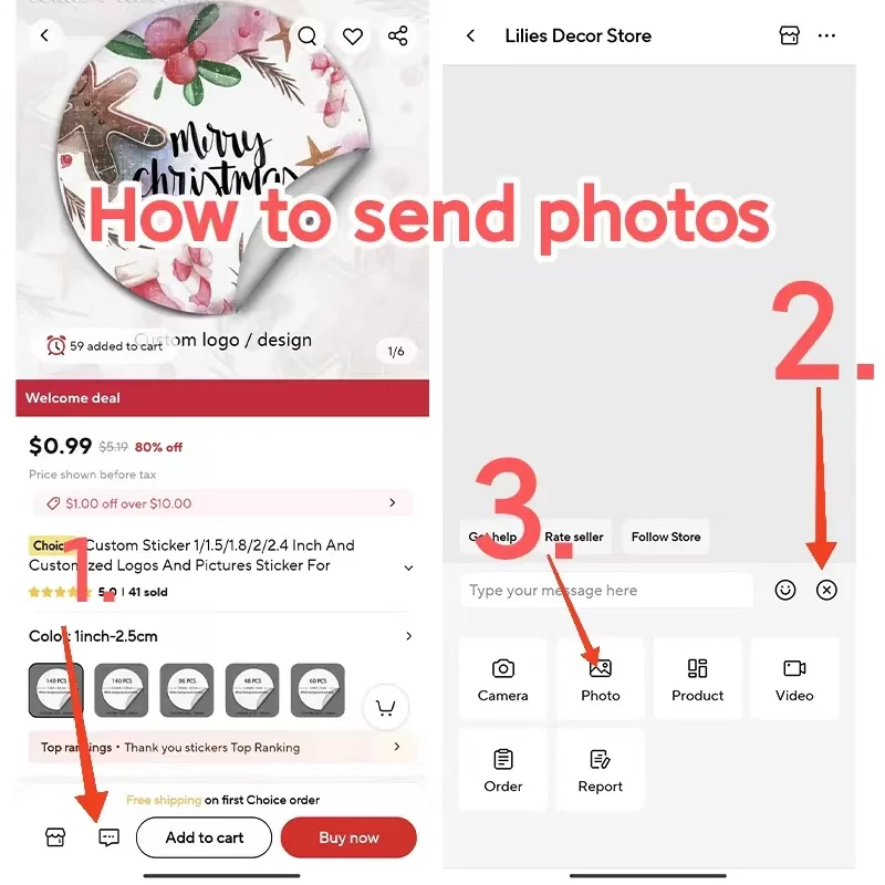 맞춤 스티커 1/1.5/1.8/2/2.4 인치 및 맞춤 로고 및 사진 스티커, 결혼식 생일 세례 감사 스티커
