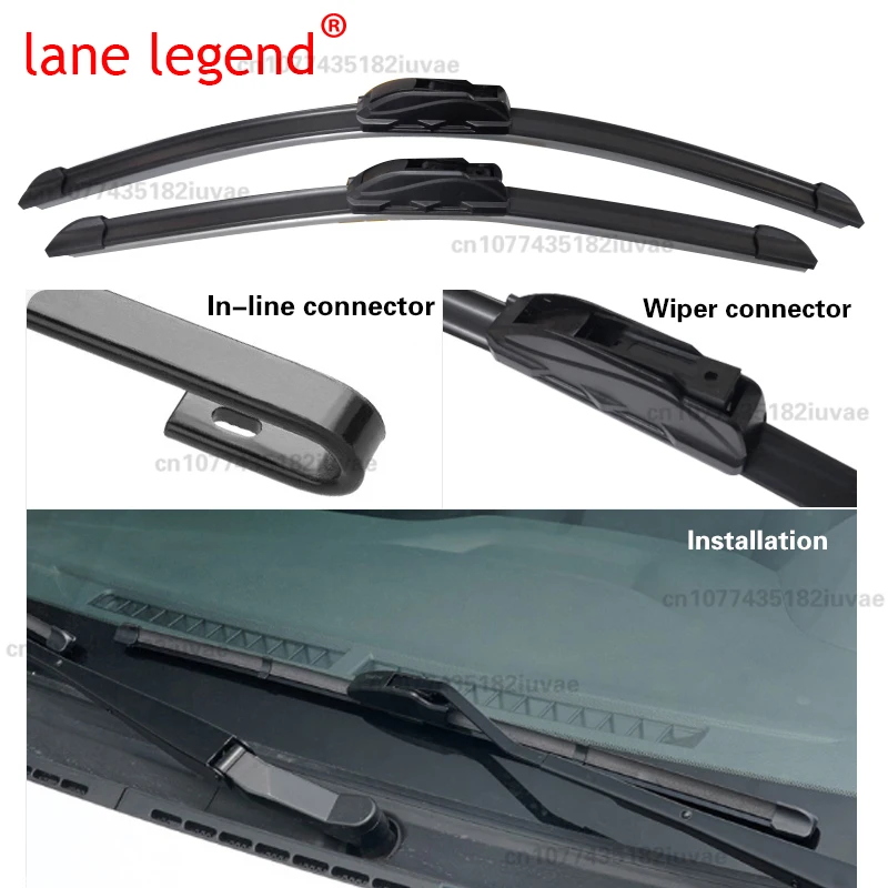 Enhanced Car Wiper Blades - Premium Front Windshield Brushes, Set of 2