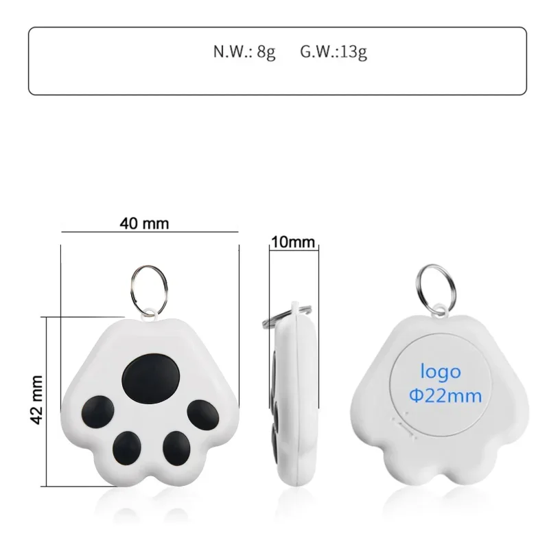 DZQ Mini Smart GPS Tracker Key Finder Locator Wireless Bluetooth Anti Lost Alarm Sensor Device Tracker For Kids Pets Car Luggage