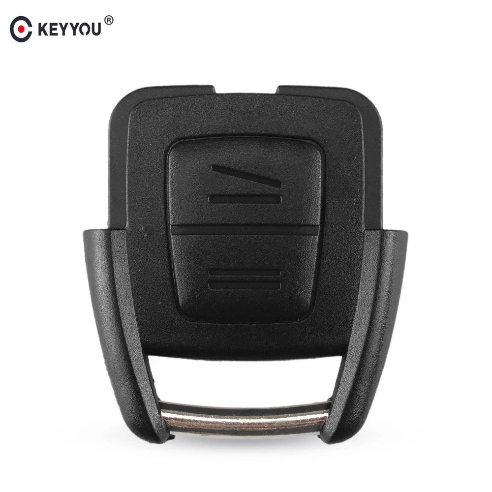 KEYYOU 2-Tasten-Fernbedienungs-Autoschlüsselgehäuse für Vauxhall, Opel, Astra, Zafira, Omega, Vectra, kein Chip, ungeschnittene Klinge, Autoschlüsseletui, Fob-Autoabdeckung