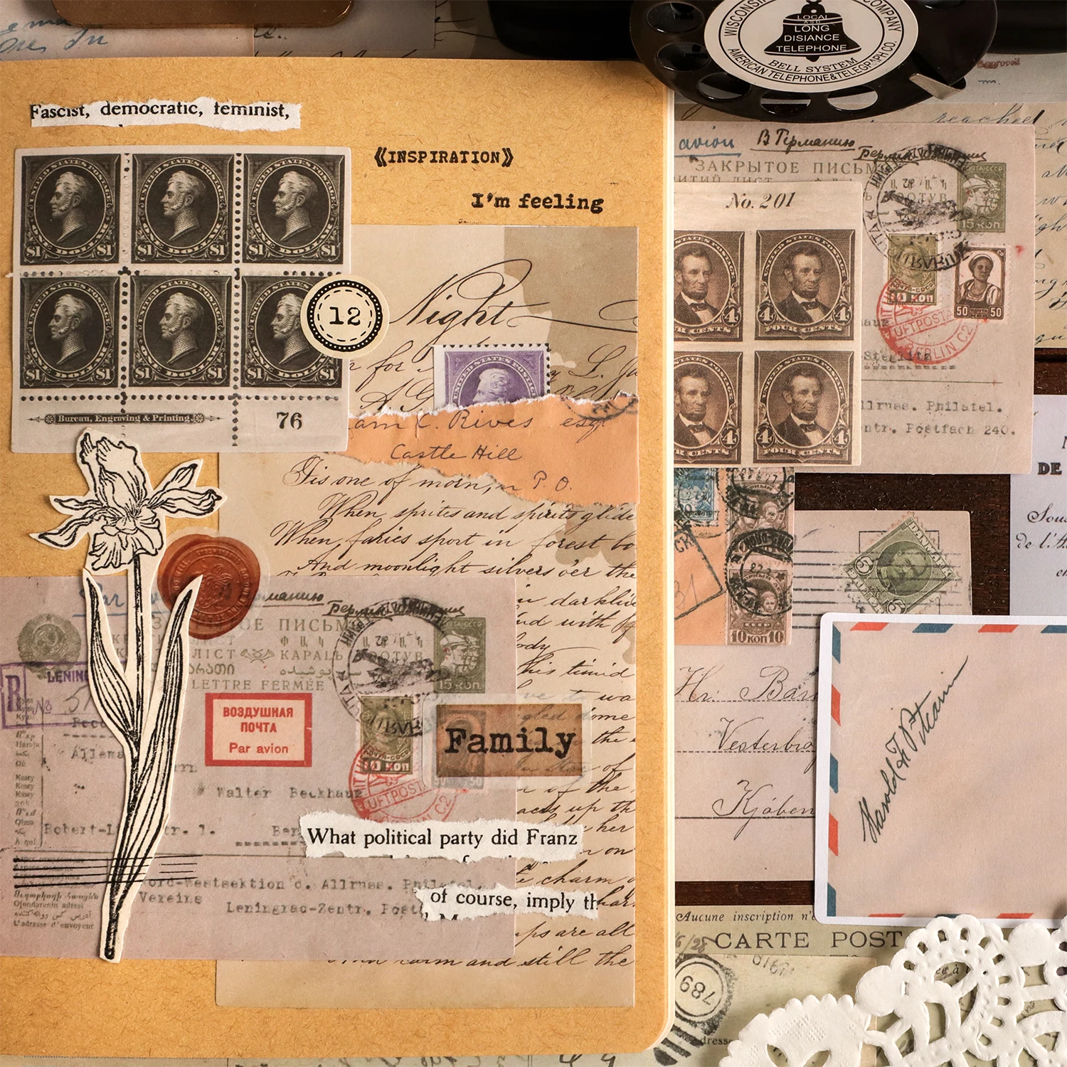 Рисунок 4 - набор бумаги из винтажного материала «сделай сам»