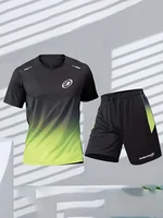 Bullpadel Men's Sport T-shirt Men's Tennis Sport Short Sleeve 3D Printed Football Training T-shirt Summer Badminton Tracksuit 1