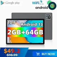 2025 Big Sales 10.1" Android 13 Tablets PC 2GB DDR RAM 64GB Flash ROM Type-C Port SC7731 Quad Core 1280x800 Pixels 5000mAh 1
