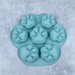 Paw Print Silicone Mold for Multi-Purpose Treats and Creations (Morandi Blue)