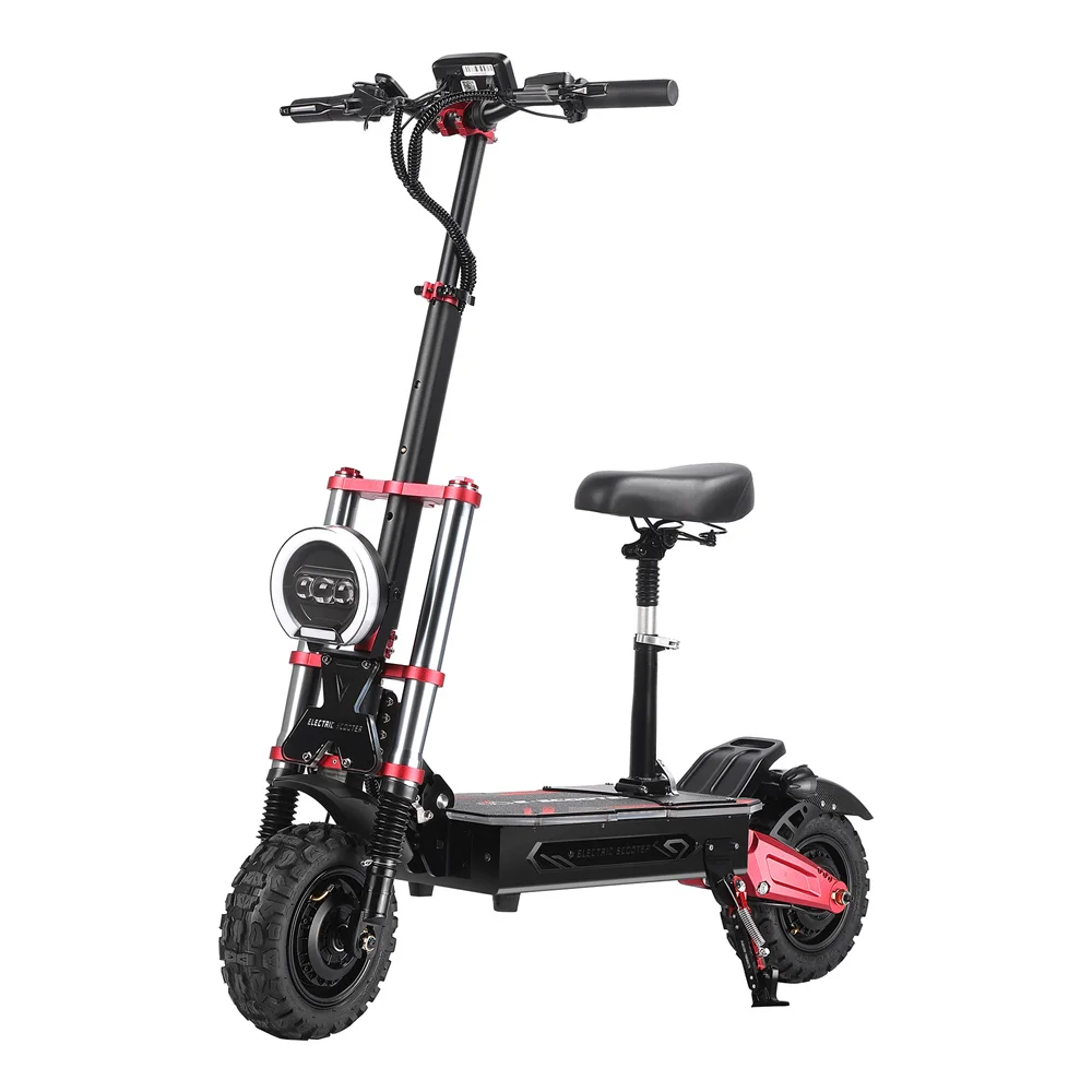 US Stock 11inhc Off-road 6000w 60v 38ah Lithium Battery NFC Foldable Adult Electric Scooter