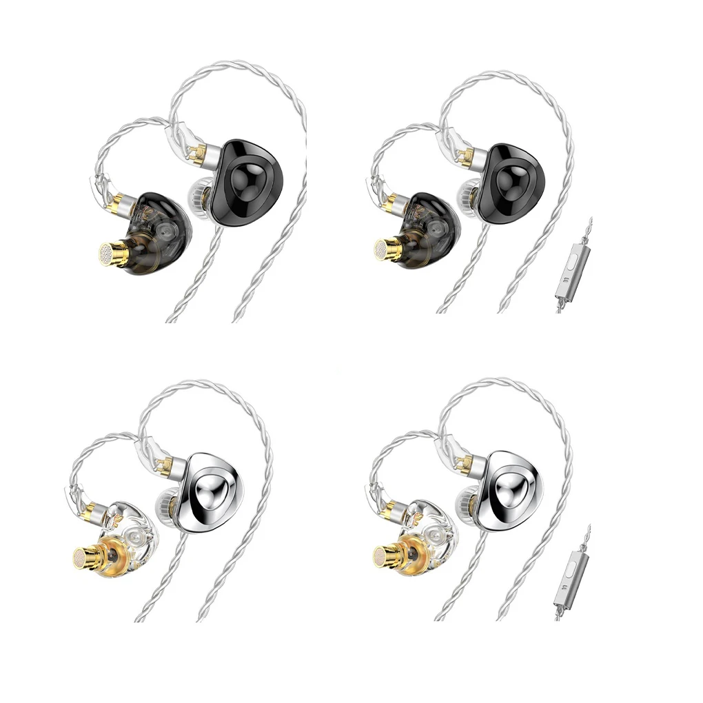 

Проводные наушники, спортивные наушники с шумоподавлением, милый подарок для бега, подарок на день рождения, Серебристые/с микрофоном