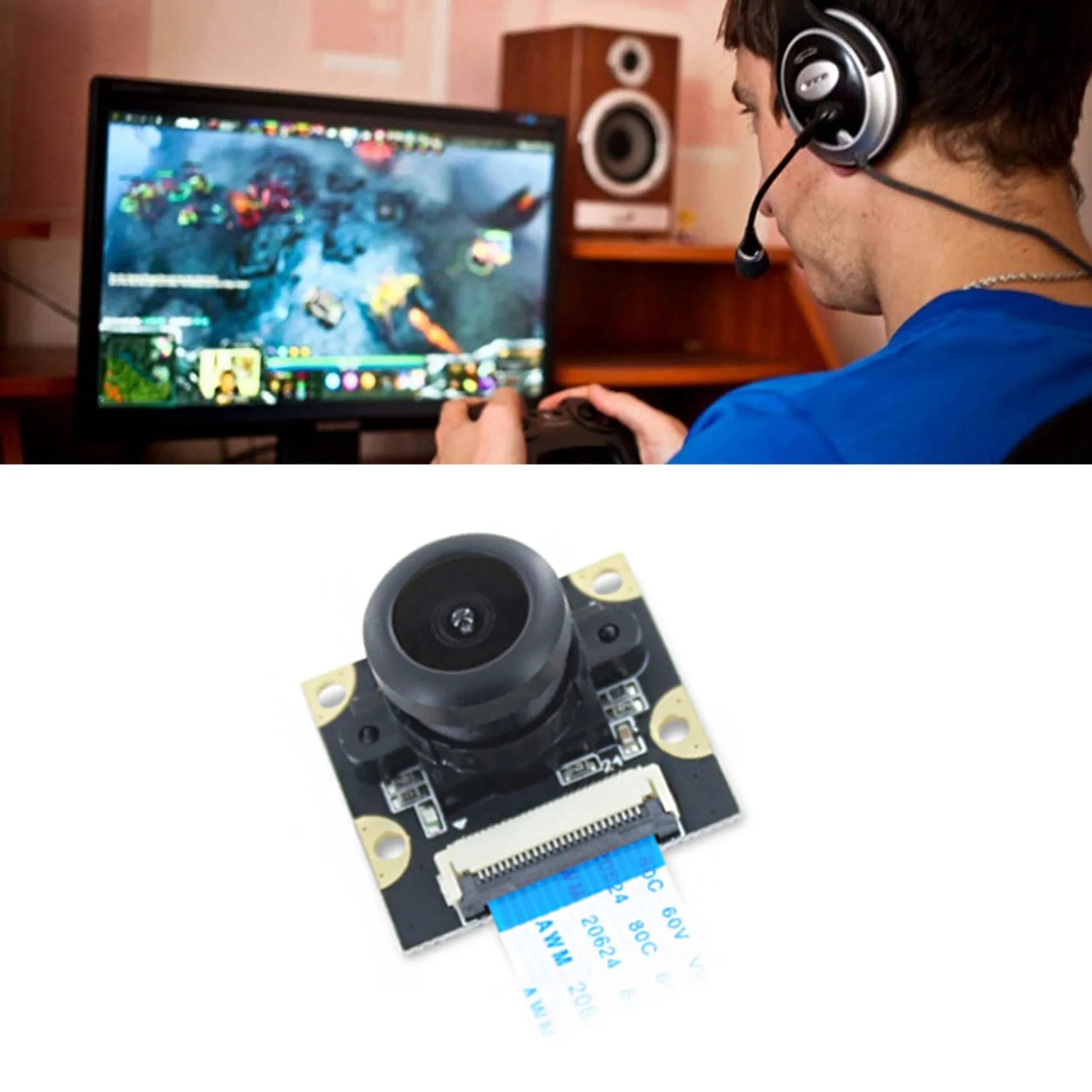 광각 야간 투시경 수동 초점 카메라, HBV-Orange Pi 카메라 모듈, 110 °, 2 백만 픽셀, GC2035