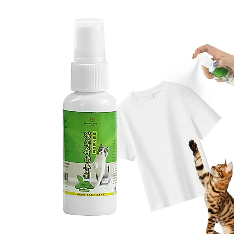 

50ml Cat Catnip Spray Natural Healthy Safe Long-term Effect Scratching Pad Inducer CatMint Cat Pet Training Toy