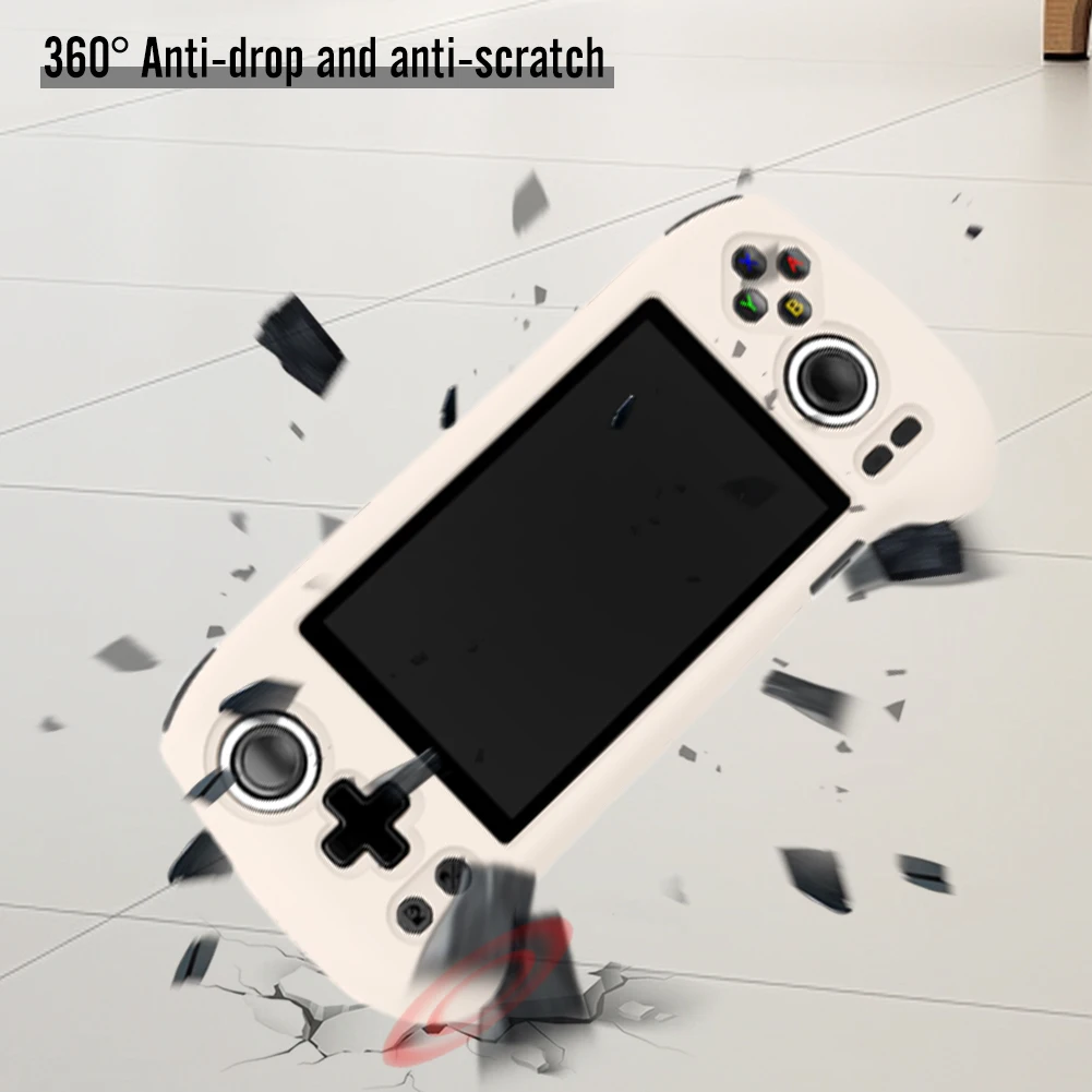 Silicone Game Console Protective Case Anti-Scratch Protector Cover Washable Soft Skin Sleeve for Anbernic RG556 Game Console